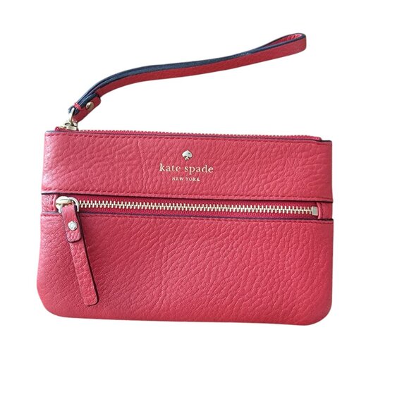 Kate Spade Cobble Hill Bee Red Wristlet/Clutch - Picture 1 of 10